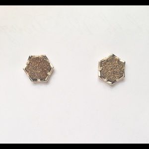 Kendra Scott Macy earrings in gold druzy